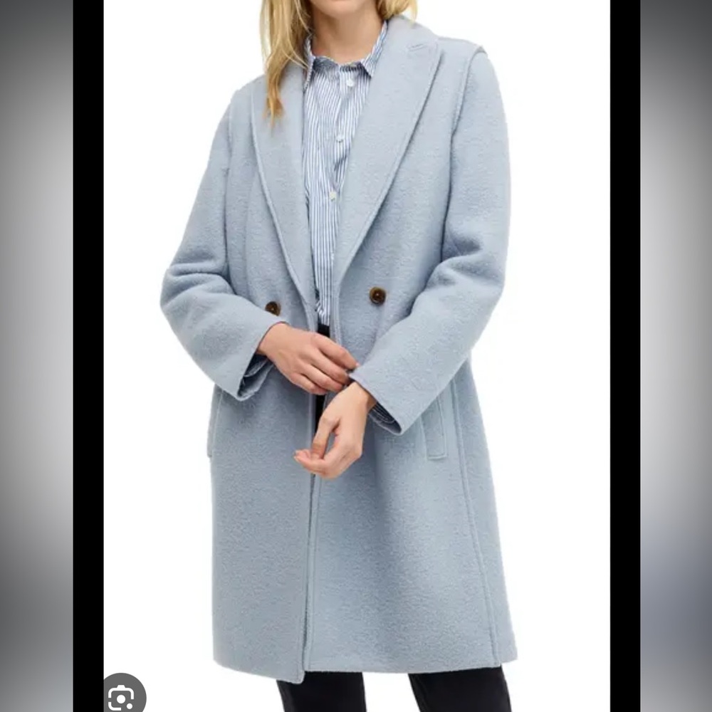 J. Crew Mountain Blue Daphne Top Coat